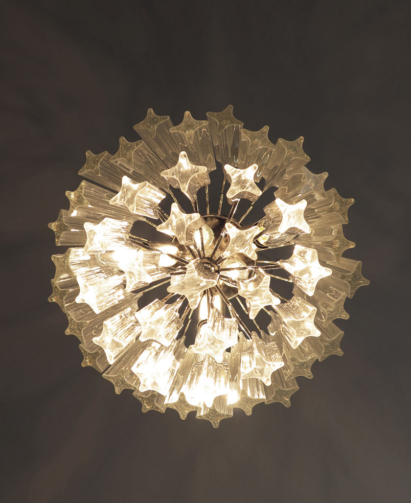 Murano Chandelier 47 Clear Prism Glasses