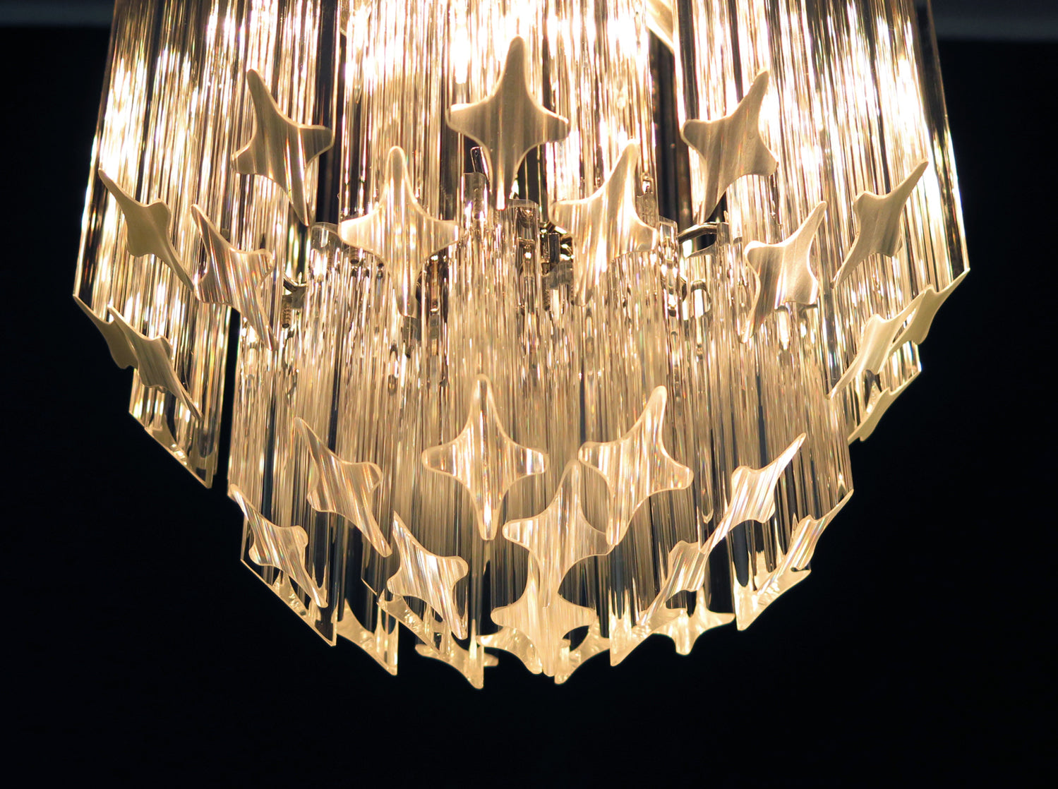 Murano Chandelier 47 Clear Prism Glasses