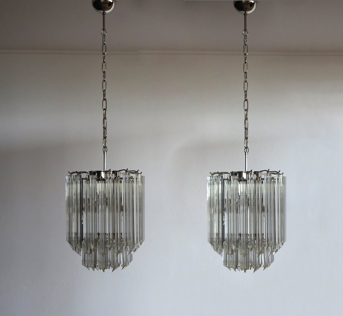 Murano Chandelier 47 Clear Prism Glasses