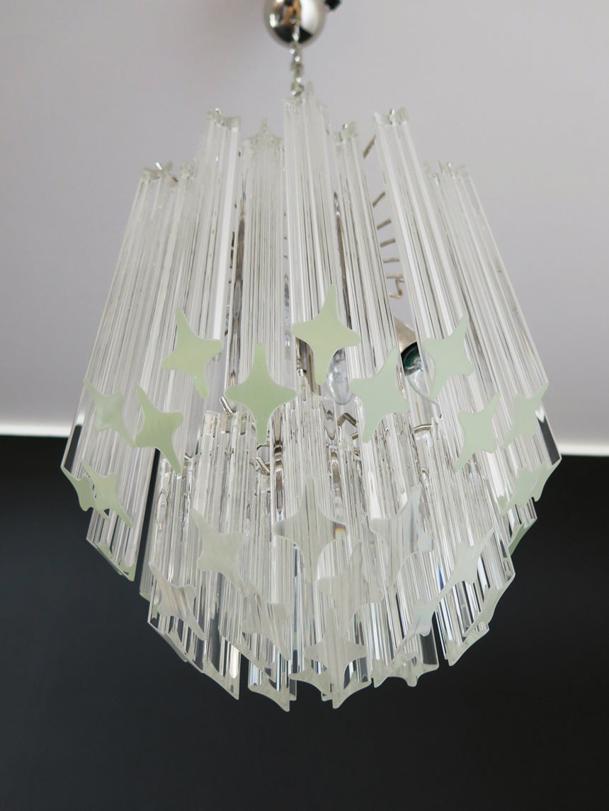 Murano Chandelier 47 Clear Prism Glasses