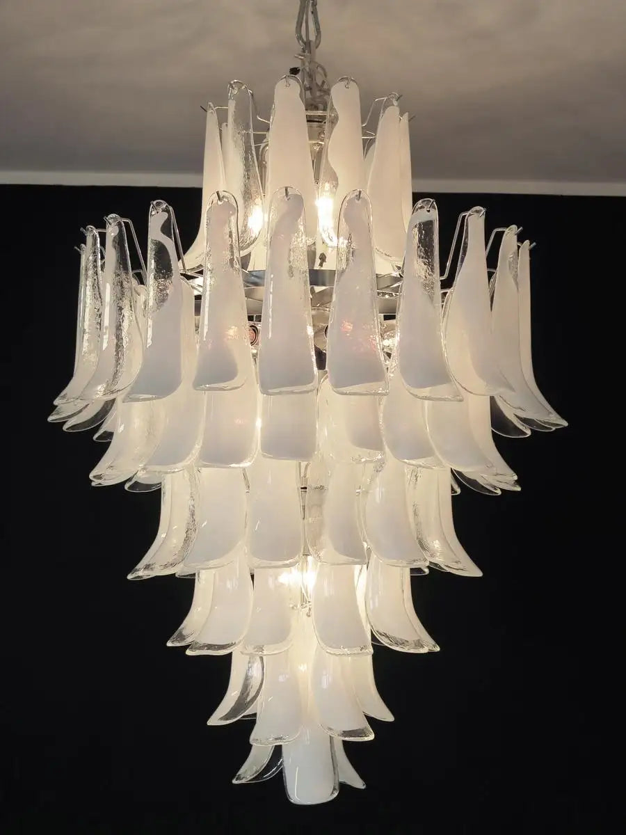 Chandelier Mazzega Murano, Italy - 85 glass petals
