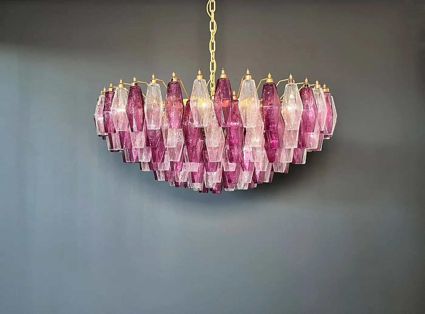 Large Bold Colorful Murano Chandelier