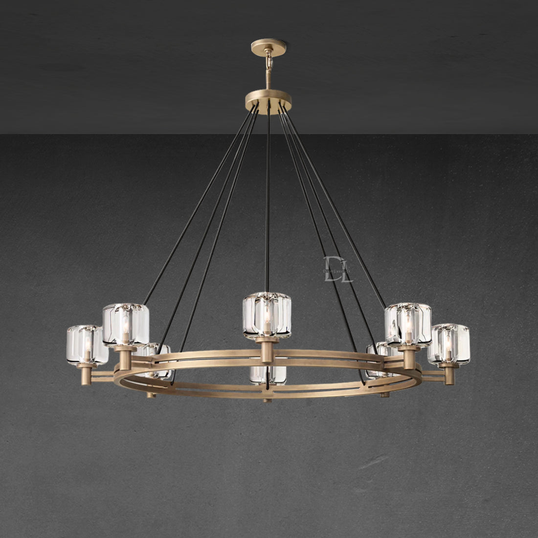 Demaret Round Chandelier 60"