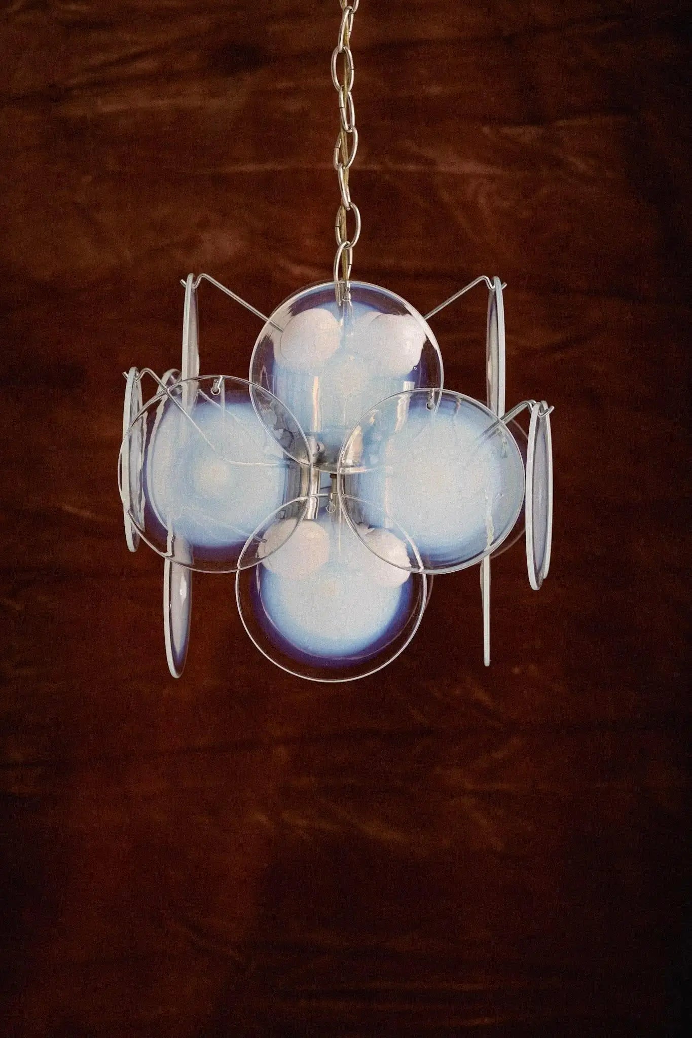 Vistosi Murano Glass Disc Chandelier