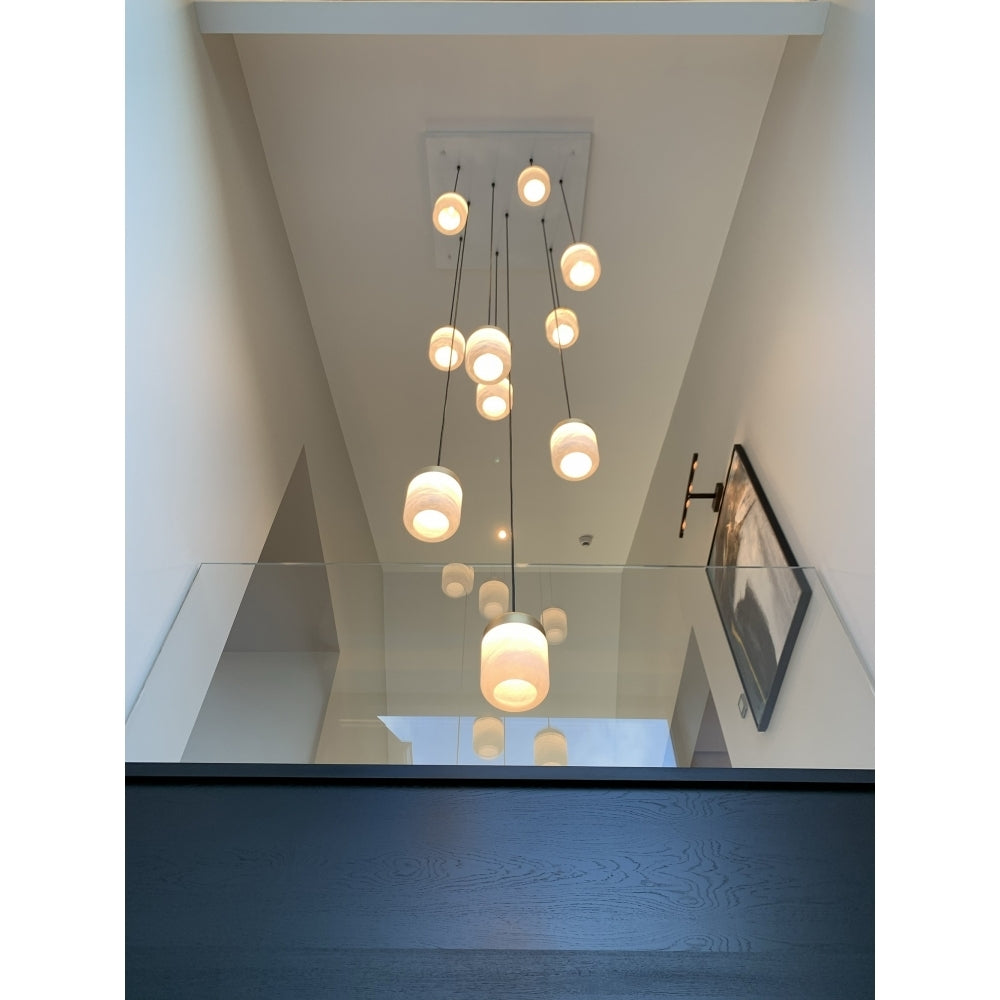 Alabastera Acorn Alabaster Cluster Light