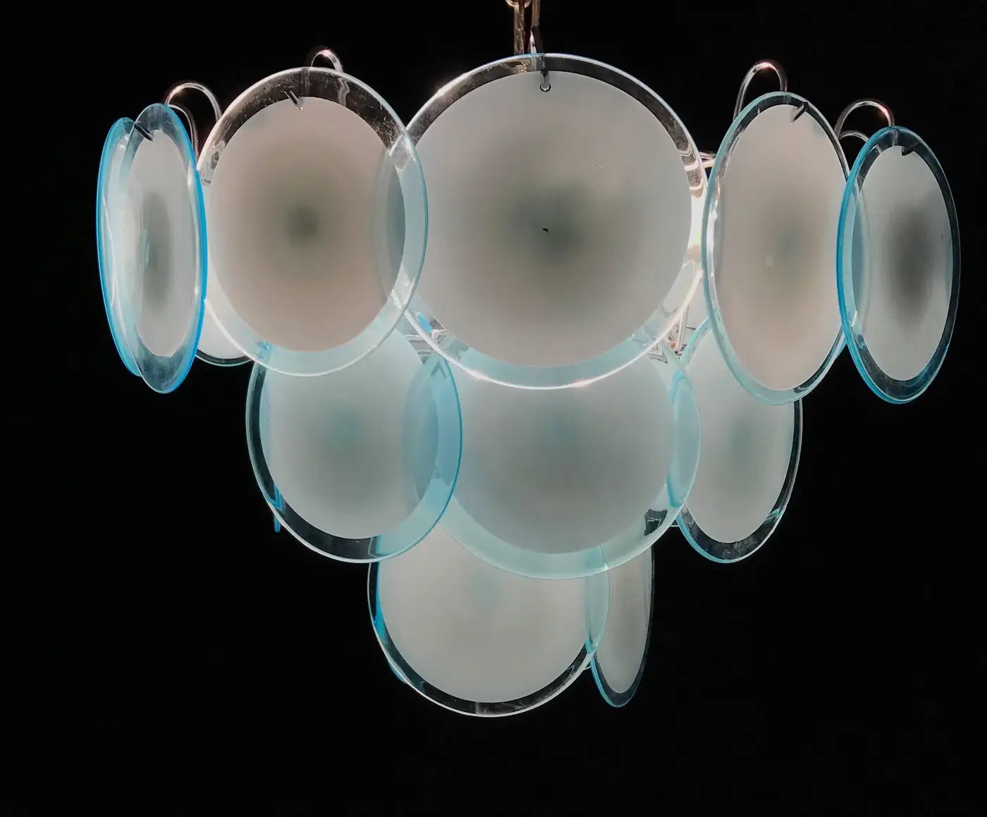 Vistosi Disc Murano Chandelier
