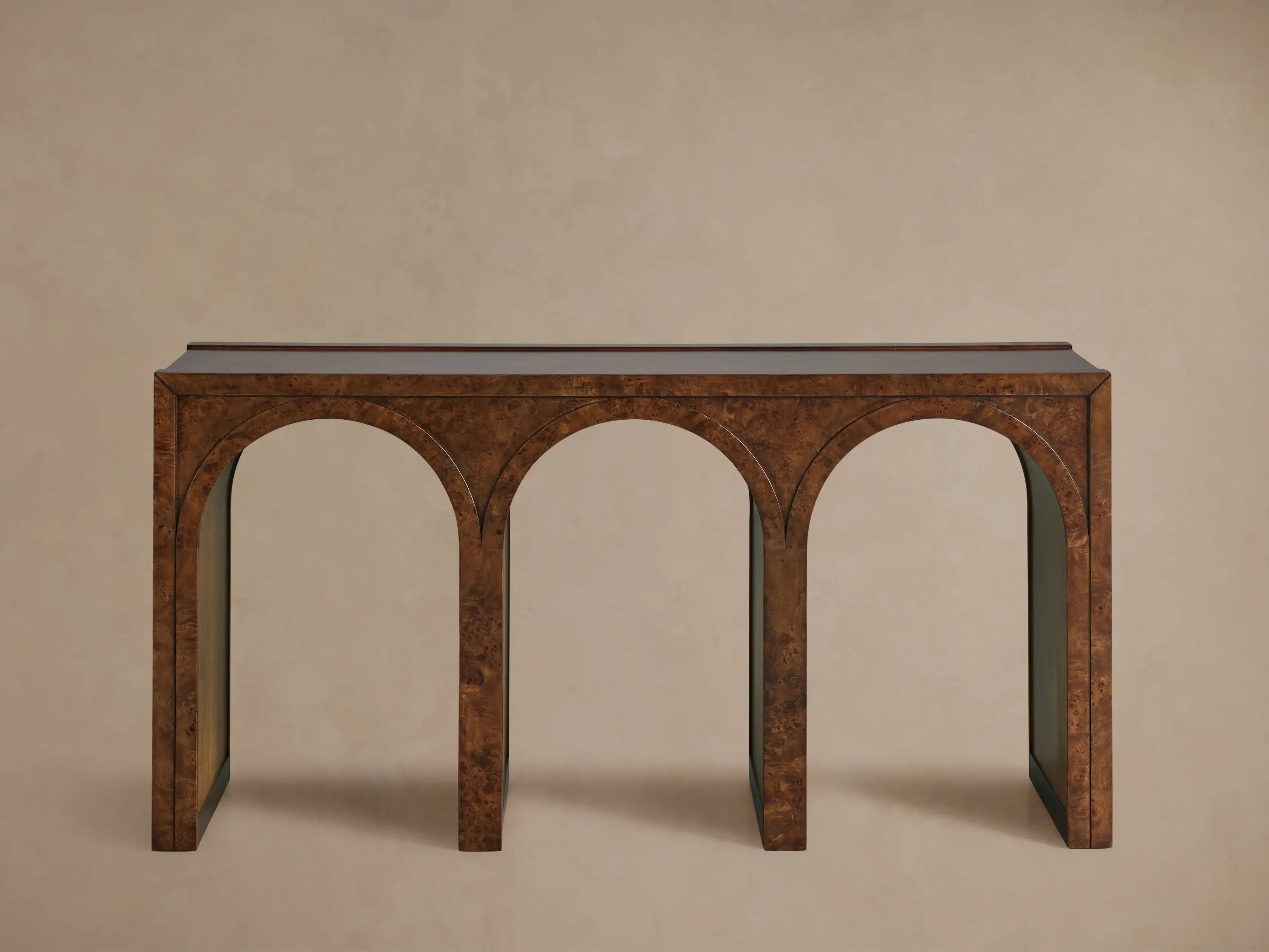 Hattiea Burl Console Table