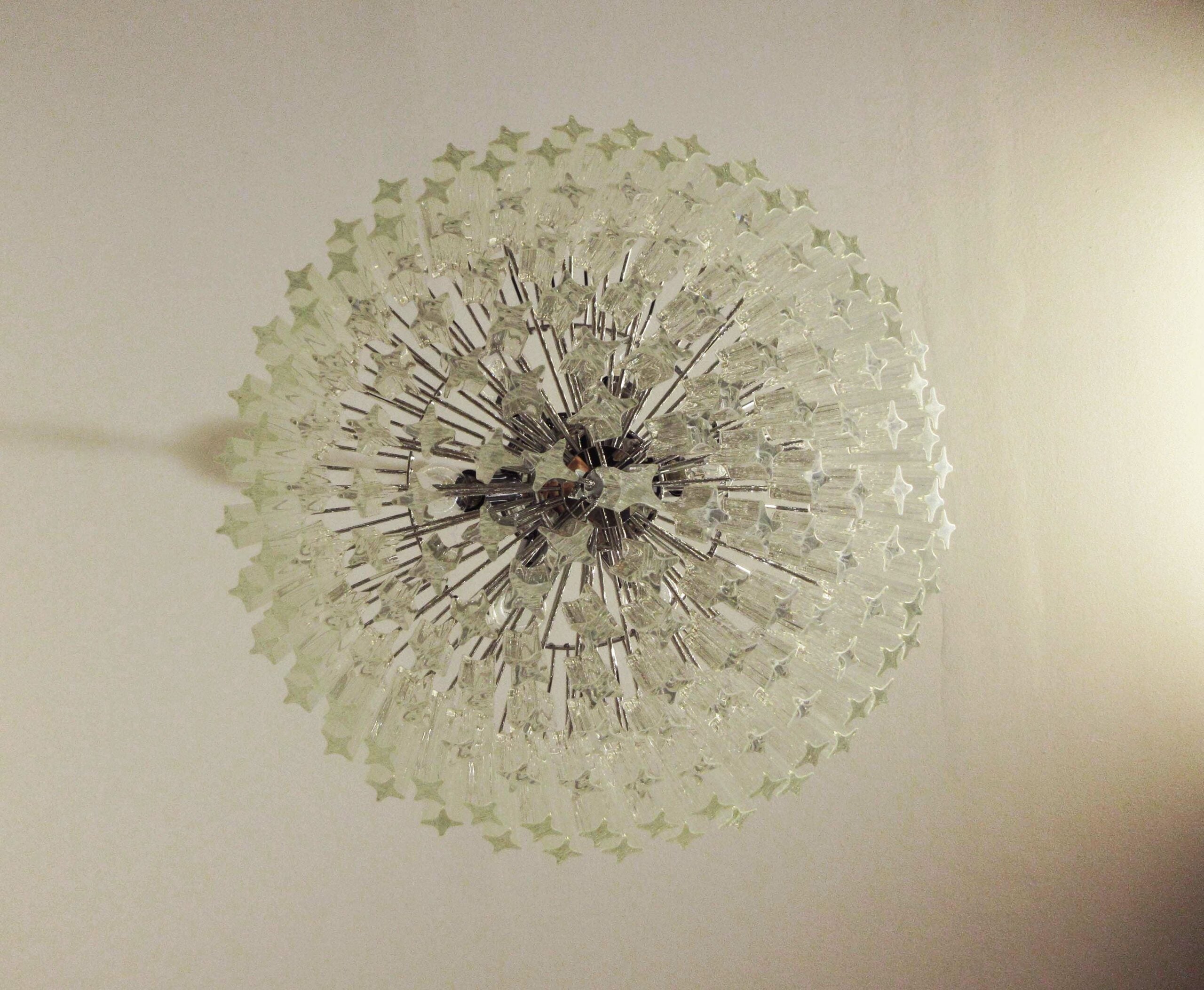Murano Chandelier 163 Clear Prism Glasses