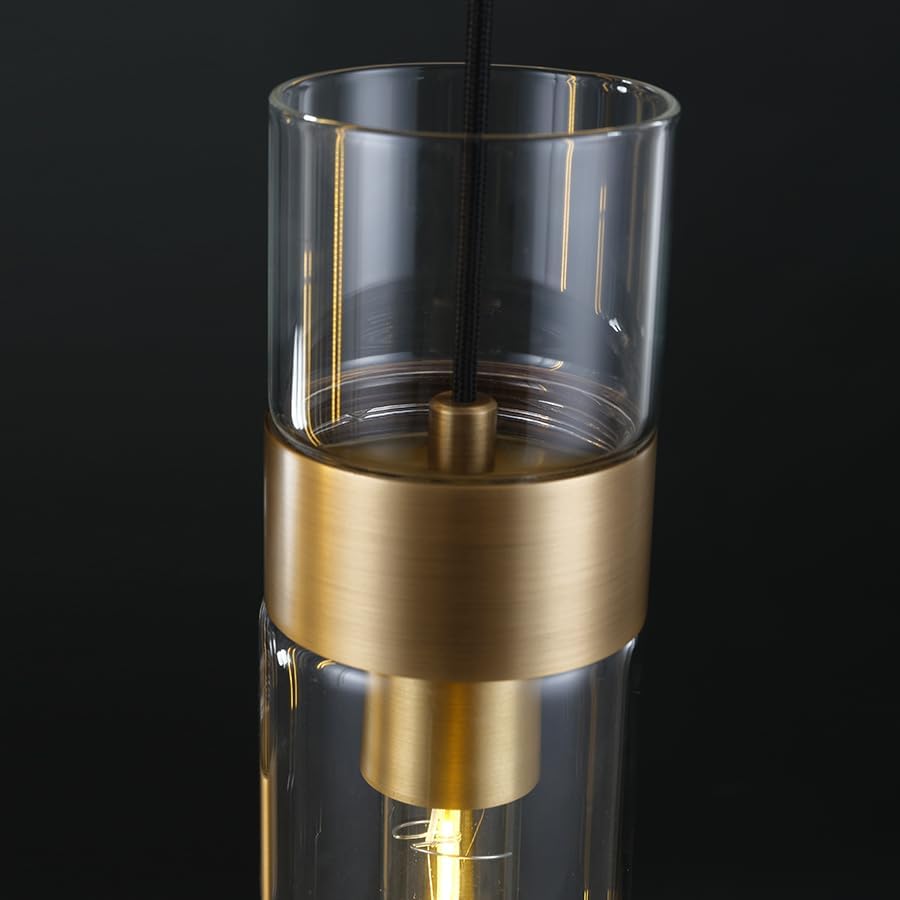 Modern Glass Brass Pendant Lights Kitchen Island - Fast Delivery-1-Luxehomezone