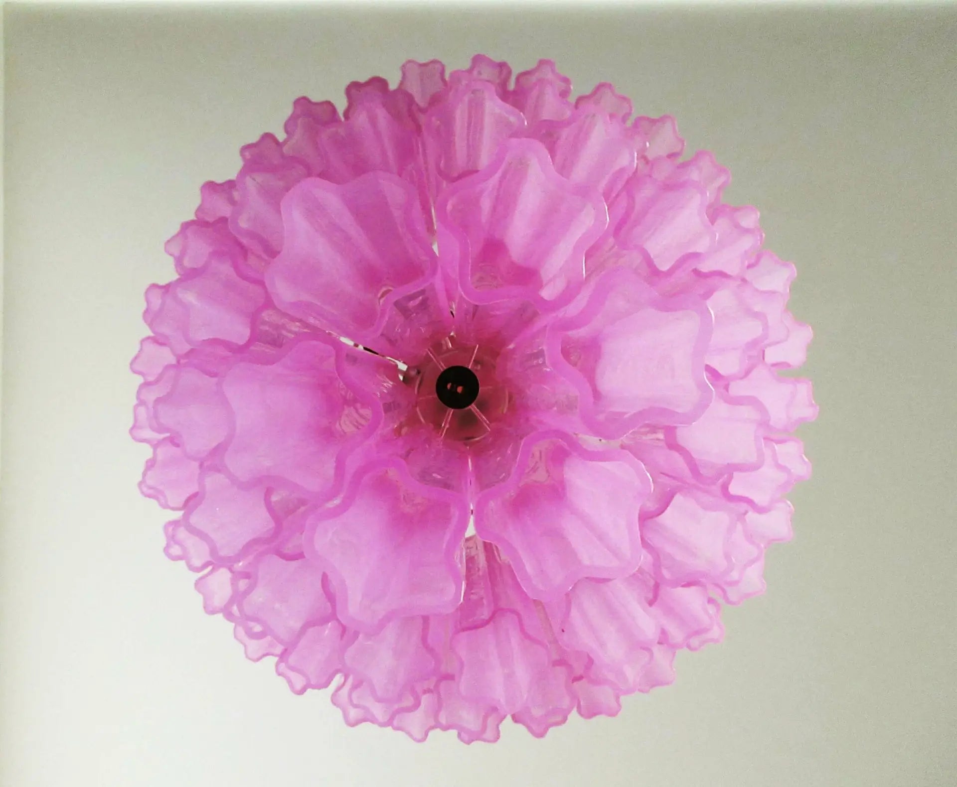 Murano Chandelier 78 Pink Glass Tubes