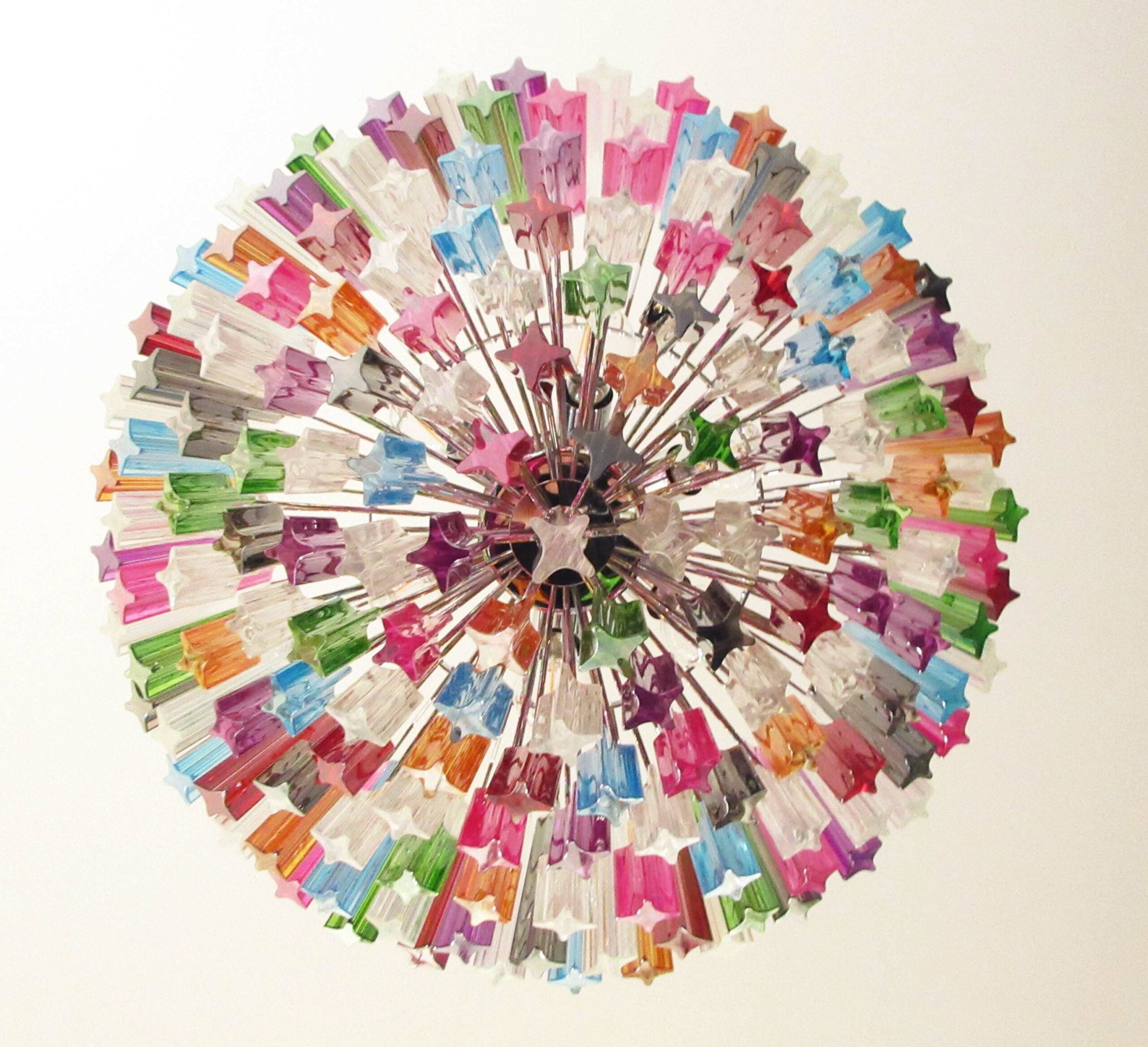 Murano Chandelier 163 Multi-Colored Prism Glass