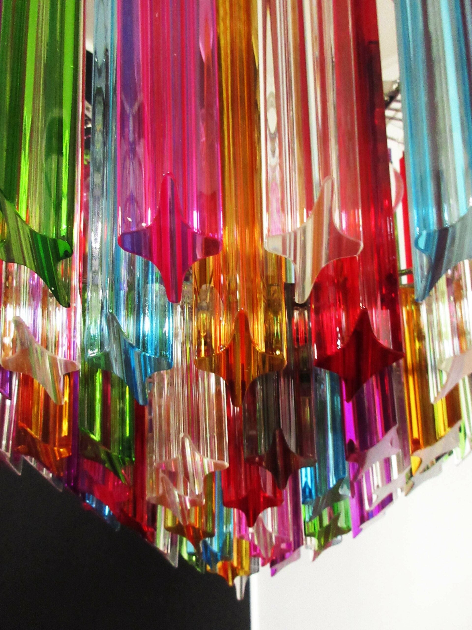Murano Chandelier 163 Multi-Colored Prism Glass