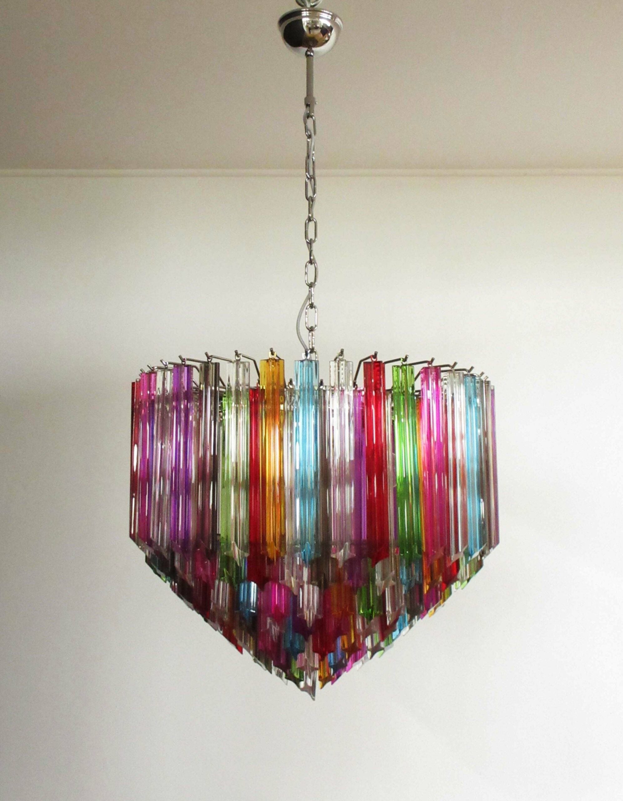 Murano Chandelier 163 Multi-Colored Prism Glass