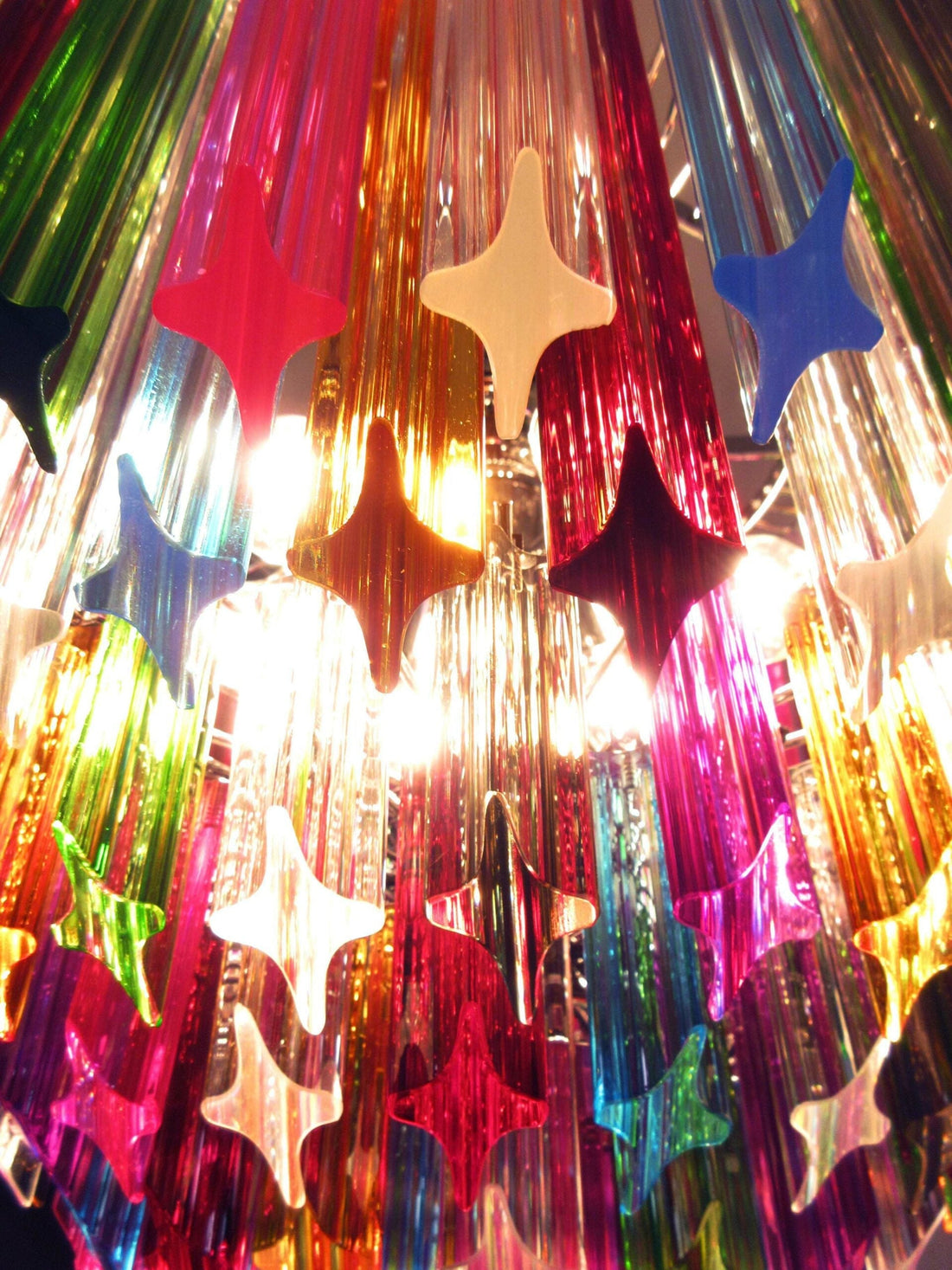 Murano Chandelier 163 Multi-Colored Prism Glass