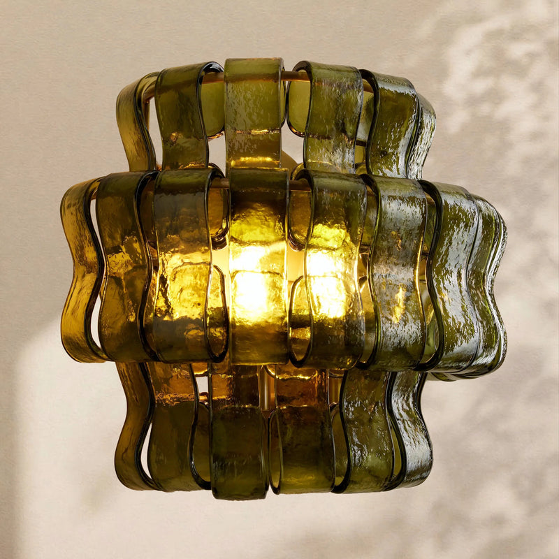 Amor Ghiaccio Glass Wall Sconce 12"