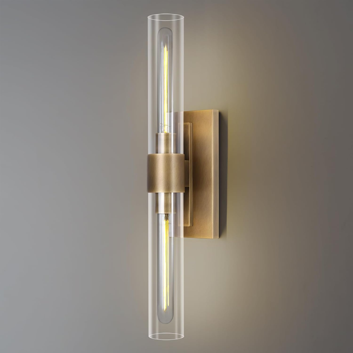 Modern Glass Wall Sconces 24.8in