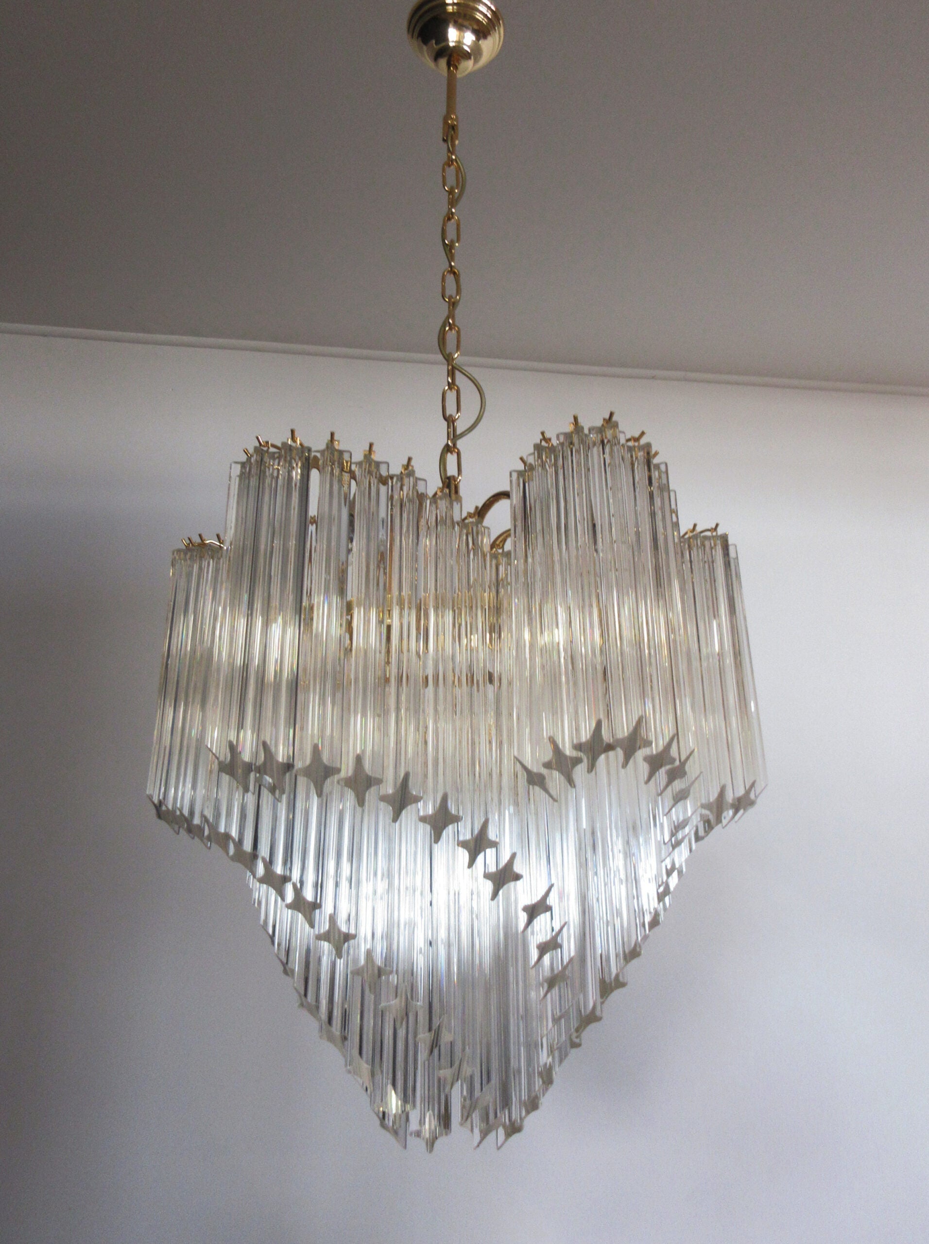 Murano Chandelier 114 Clear Prism Glasses