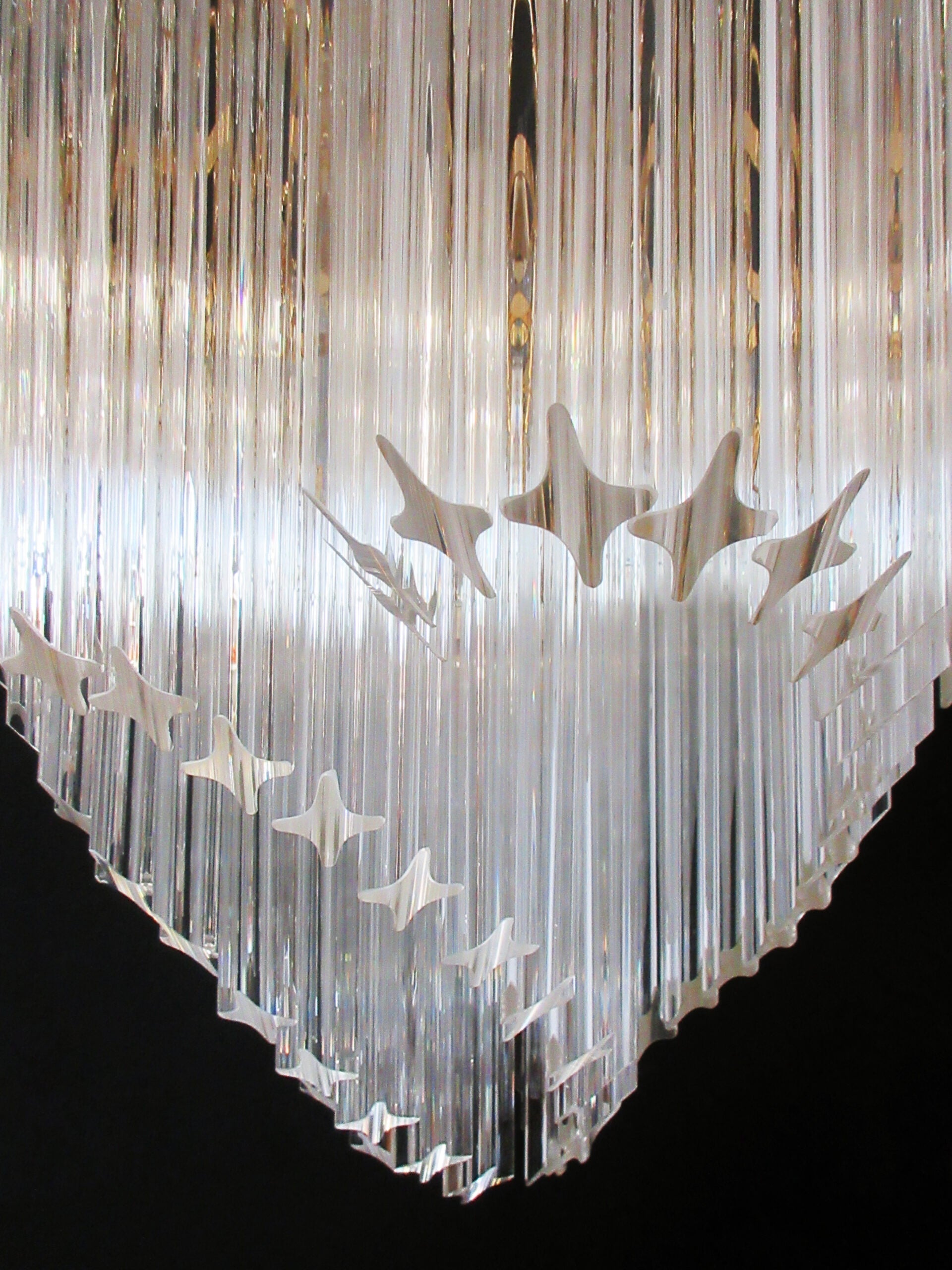 Murano Chandelier 114 Clear Prism Glasses