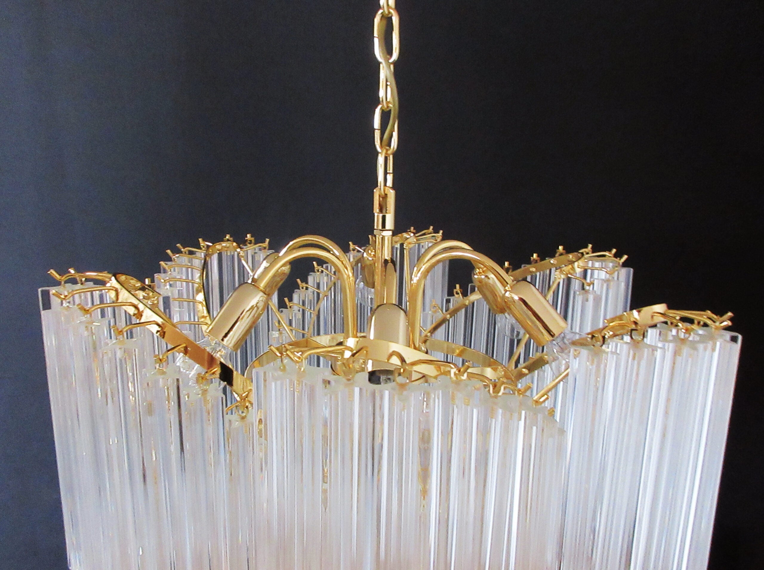 Murano Chandelier 114 Clear Prism Glasses