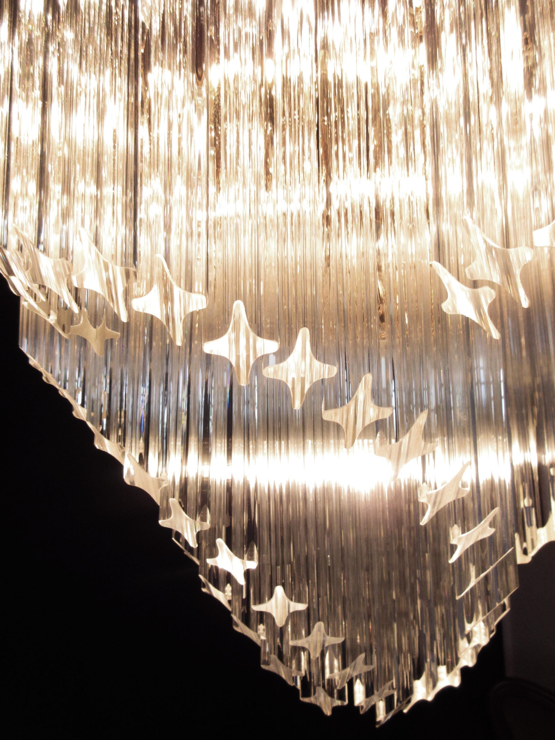 Murano Chandelier 114 Clear Prism Glasses