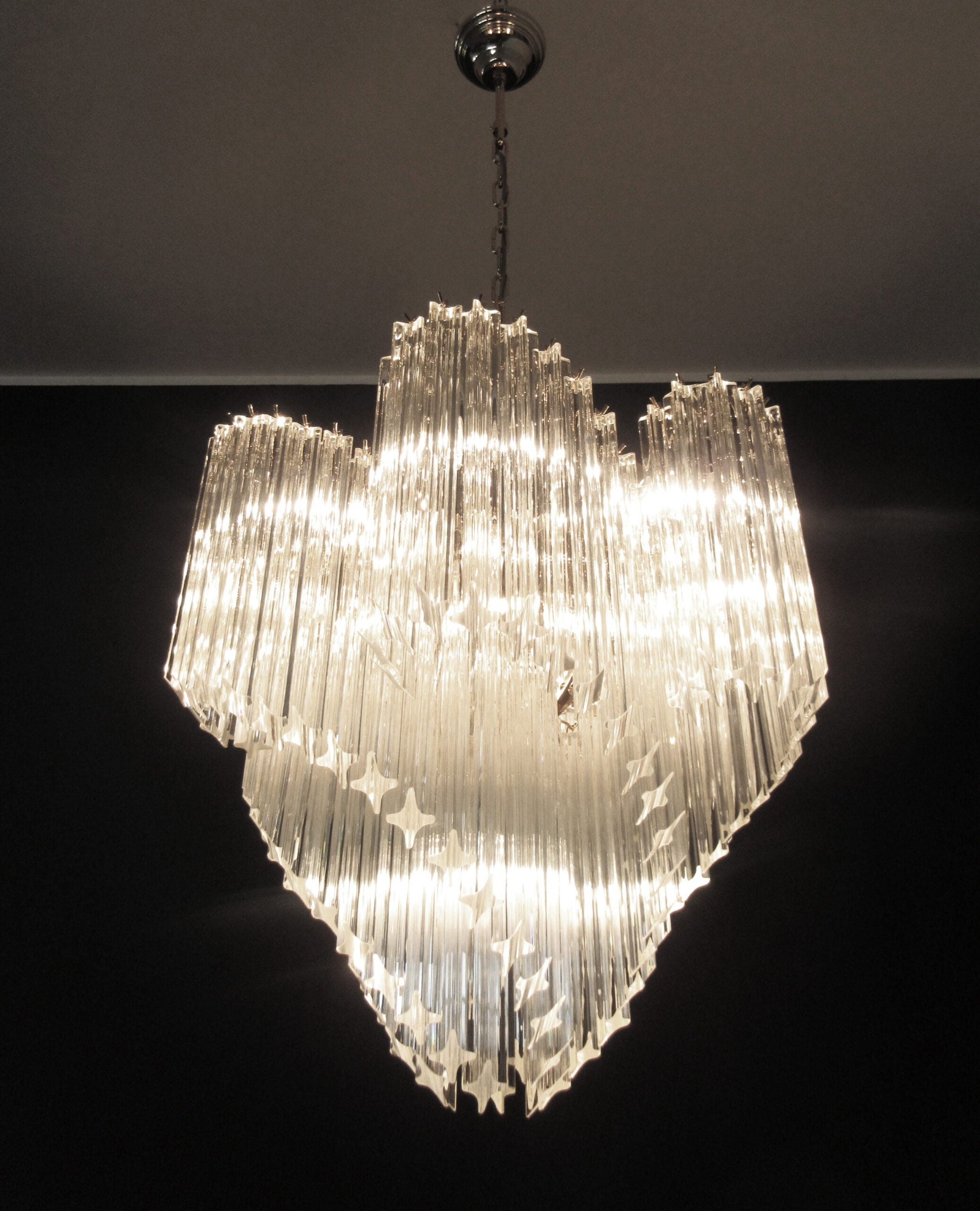 Murano Chandelier 114 Clear Prism Glasses
