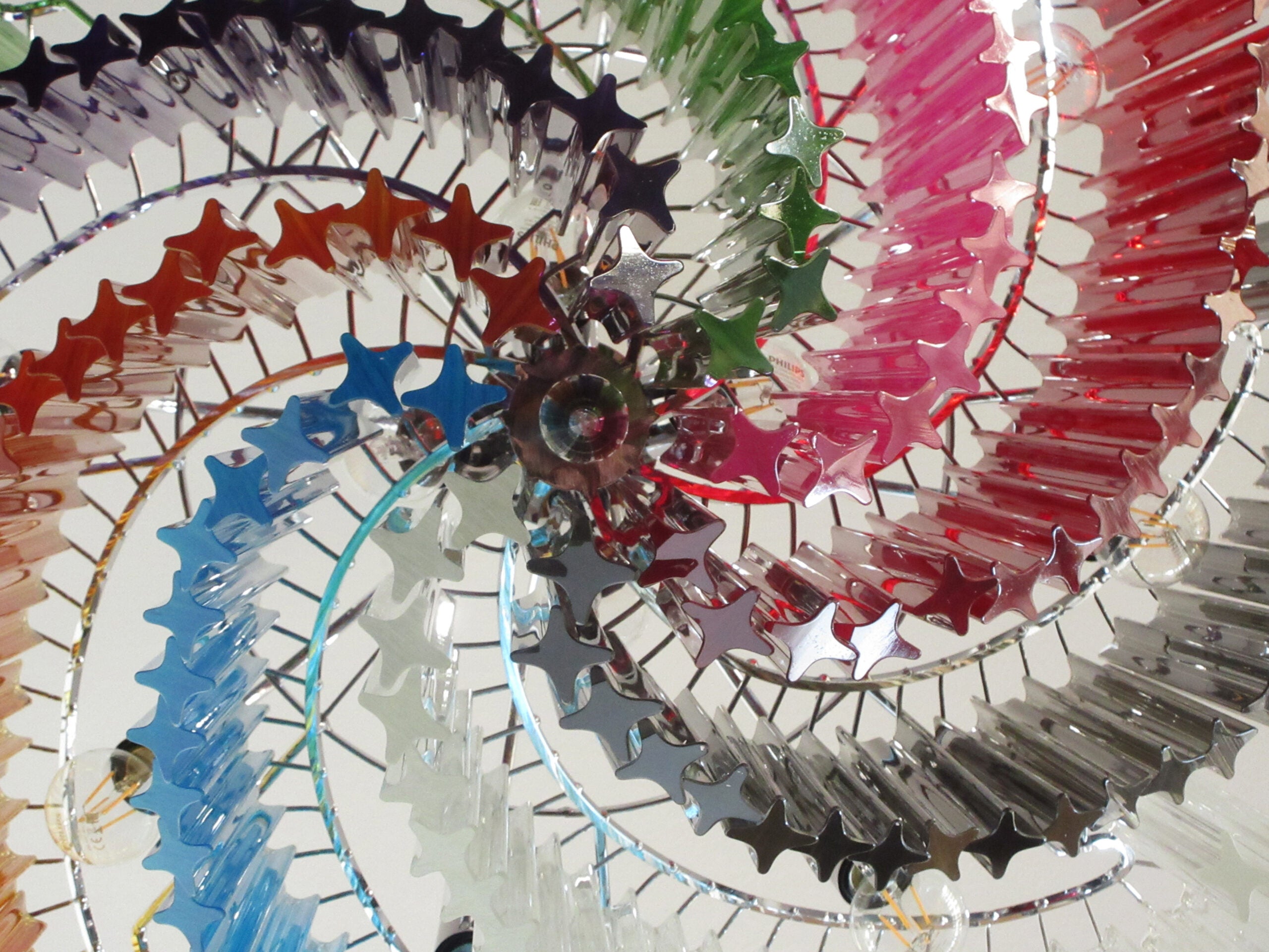Murano Chandelier 200 Multi-Colored Prism Glasses