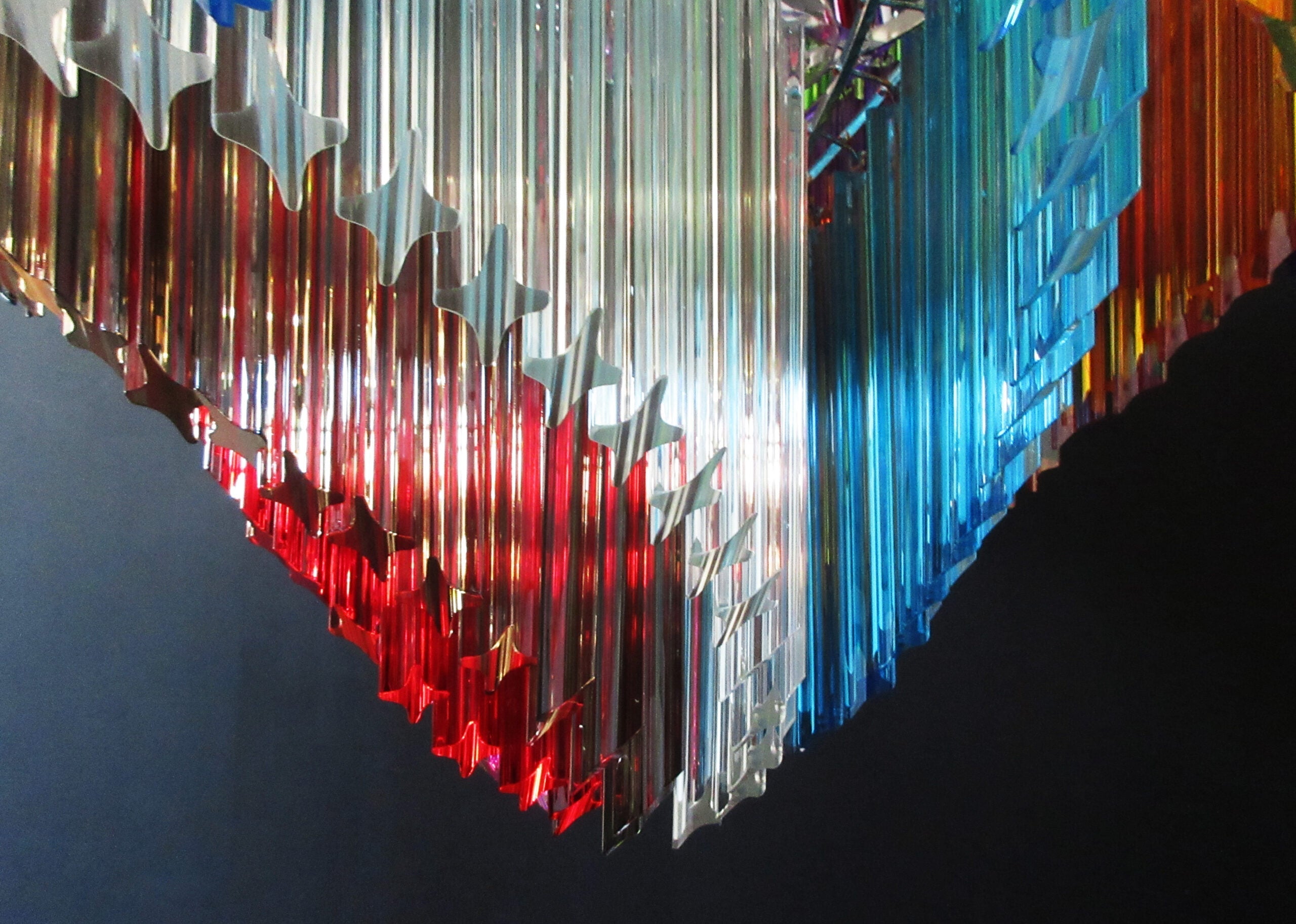 Murano Chandelier 200 Multi-Colored Prism Glasses