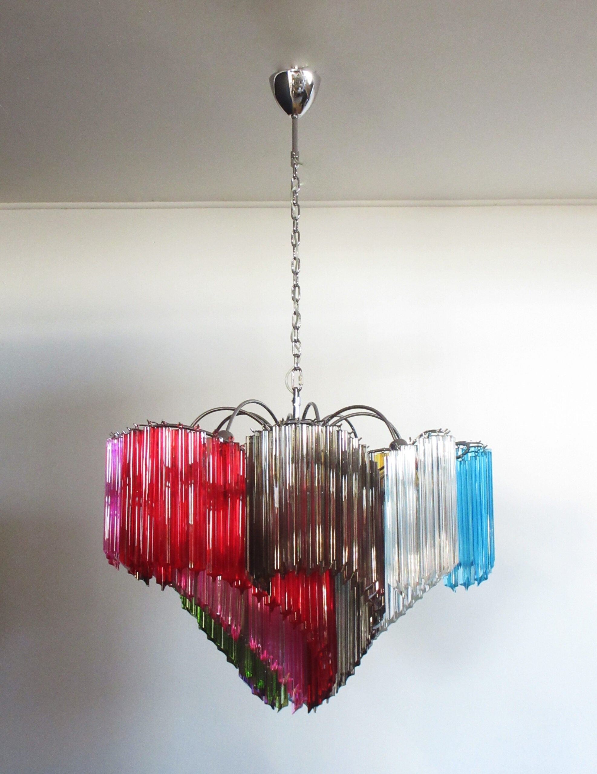 Murano Chandelier 200 Multi-Colored Prism Glasses
