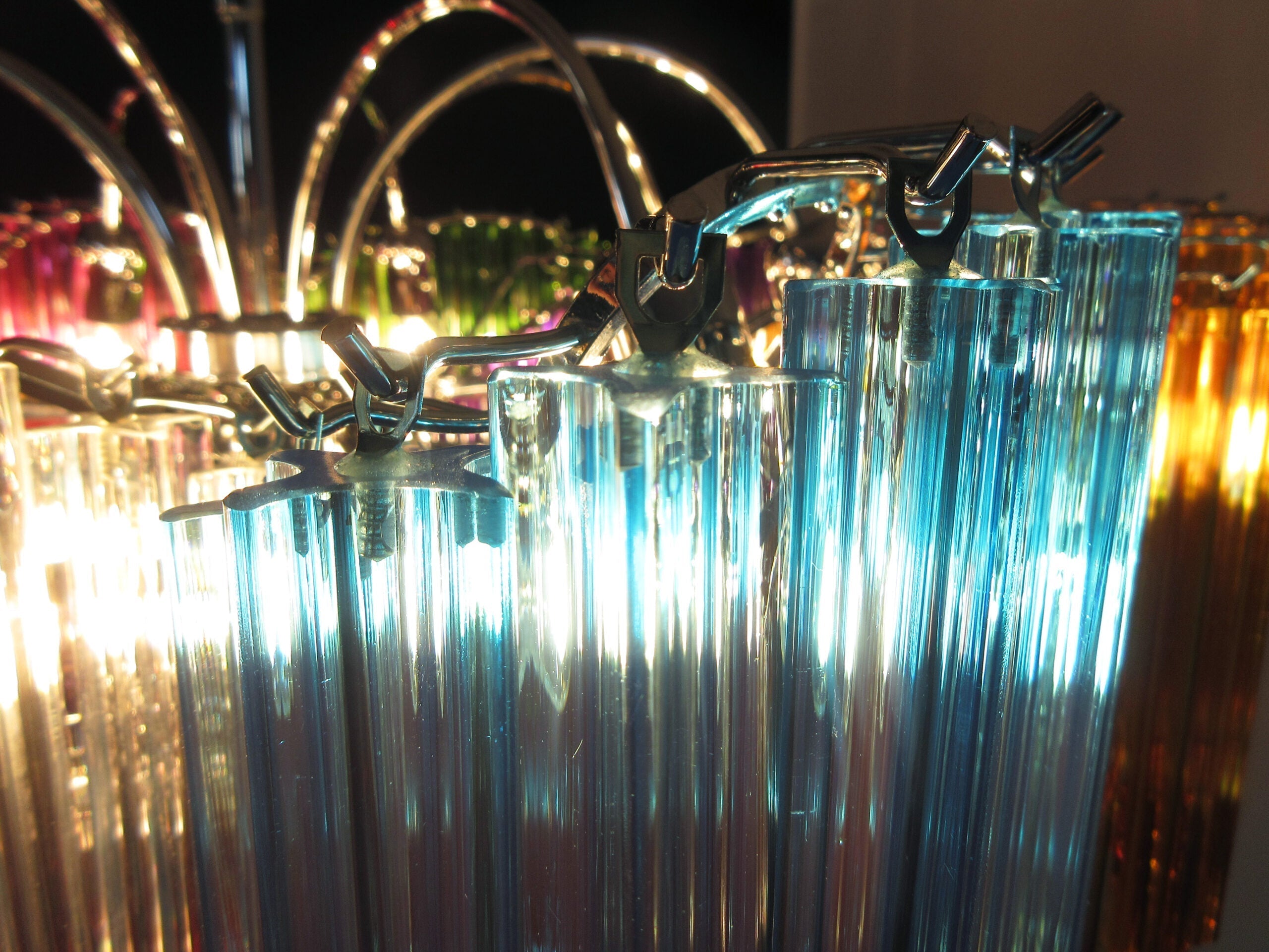 Murano Chandelier 200 Multi-Colored Prism Glasses