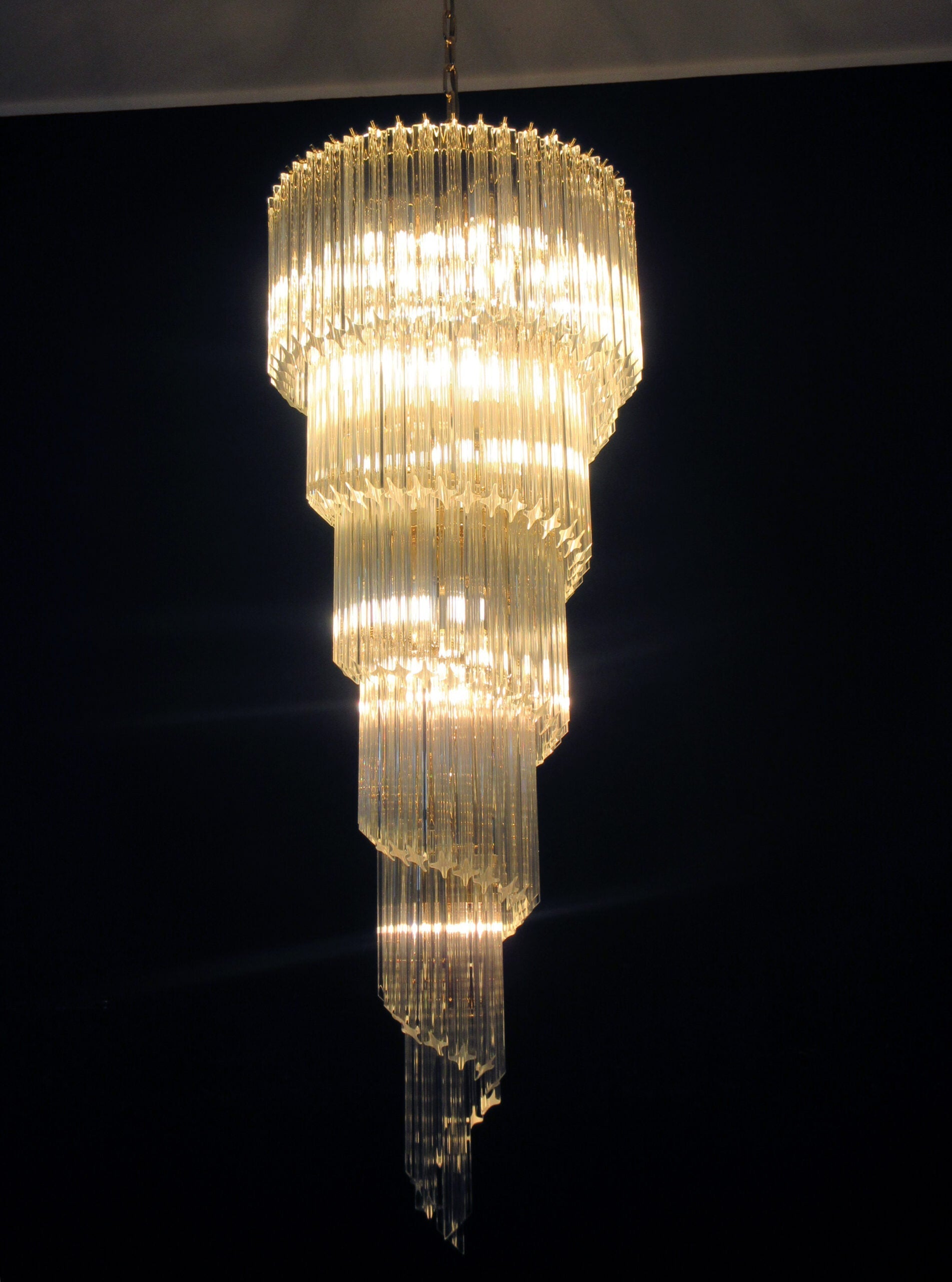 Murano Chandelier 166 Clear Prism Glass