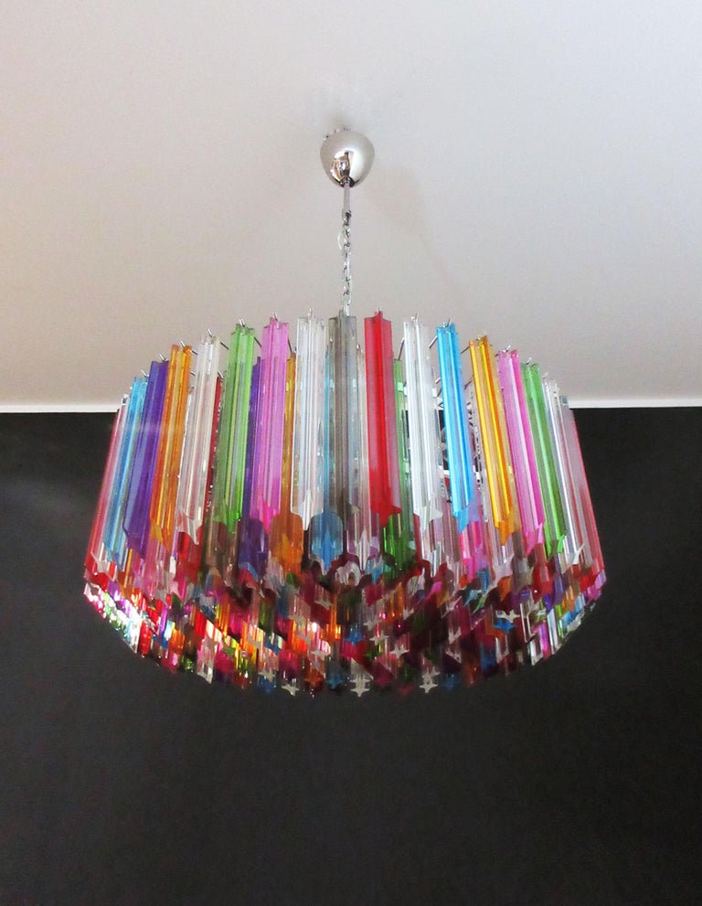 Murano Chandelier 265 Multicolored Prism Glass