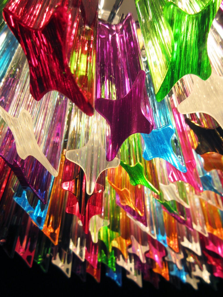Murano Chandelier 265 Multicolored Prism Glass