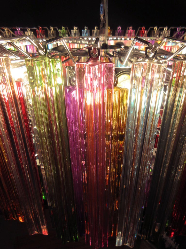 Murano Chandelier 265 Multicolored Prism Glass