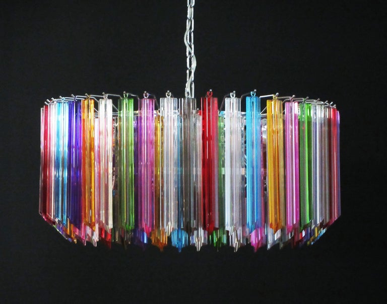 Murano Chandelier 265 Multicolored Prism Glass