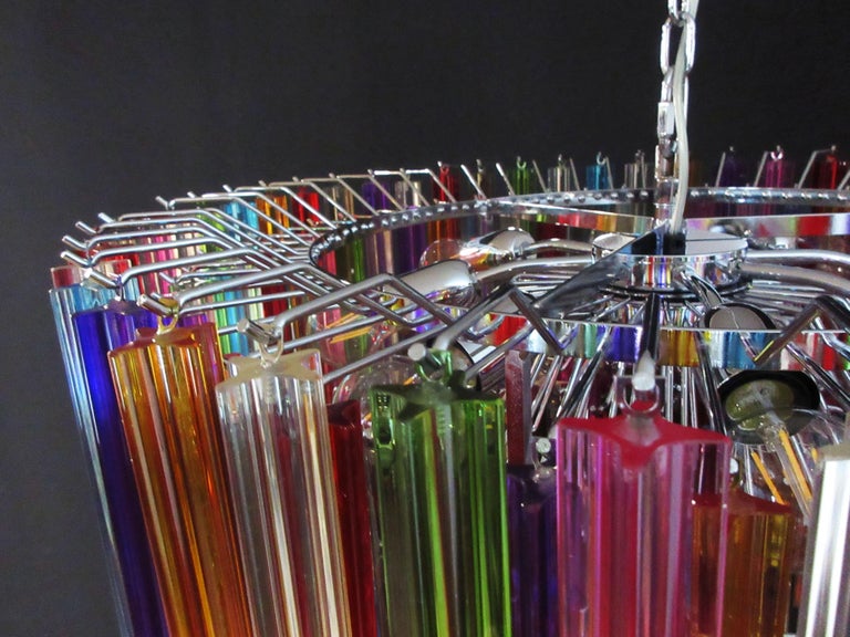 Murano Chandelier 265 Multicolored Prism Glass