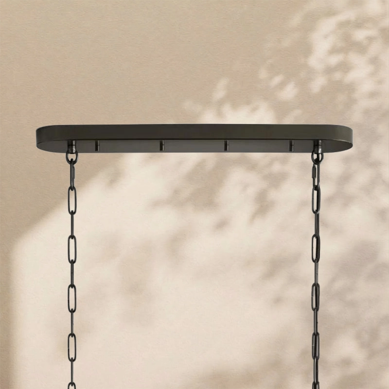 Amor Ghiaccio Glass Oval Chandelier 54"W/65"W