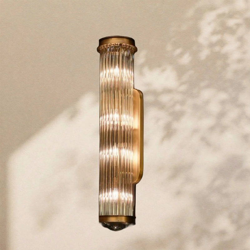 Dora Crystal Round Wall Sconce