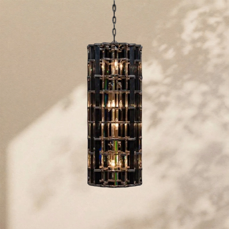 Dora Glass Round Chandelier