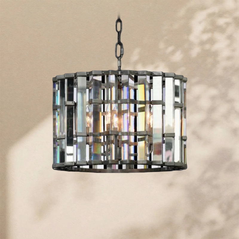 Dora Glass Round Chandelier