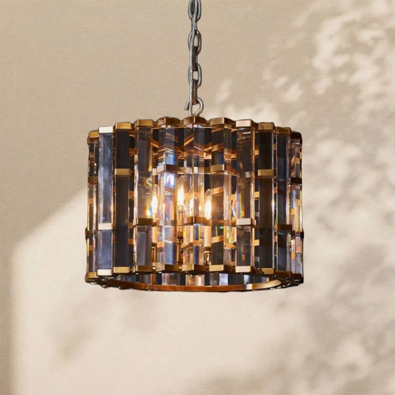 Dora Glass Round Chandelier