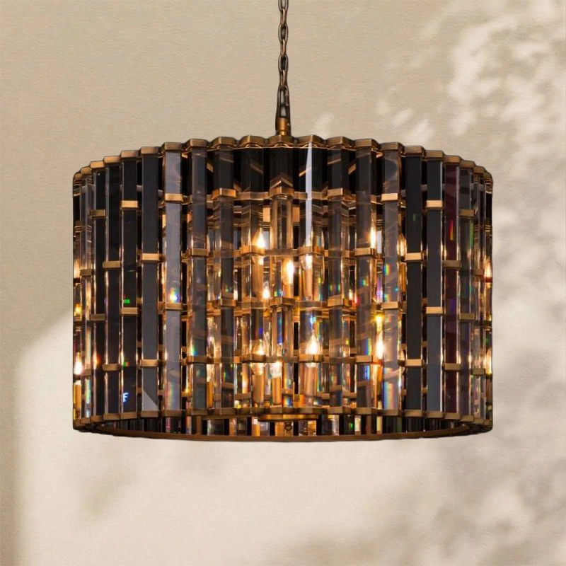 Dora Glass Round Chandelier