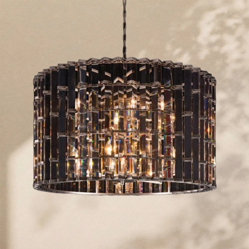 Dora Glass Round Chandelier