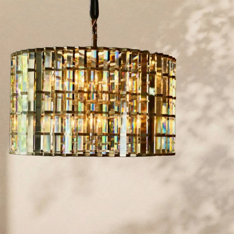 Dora Glass Round Chandelier