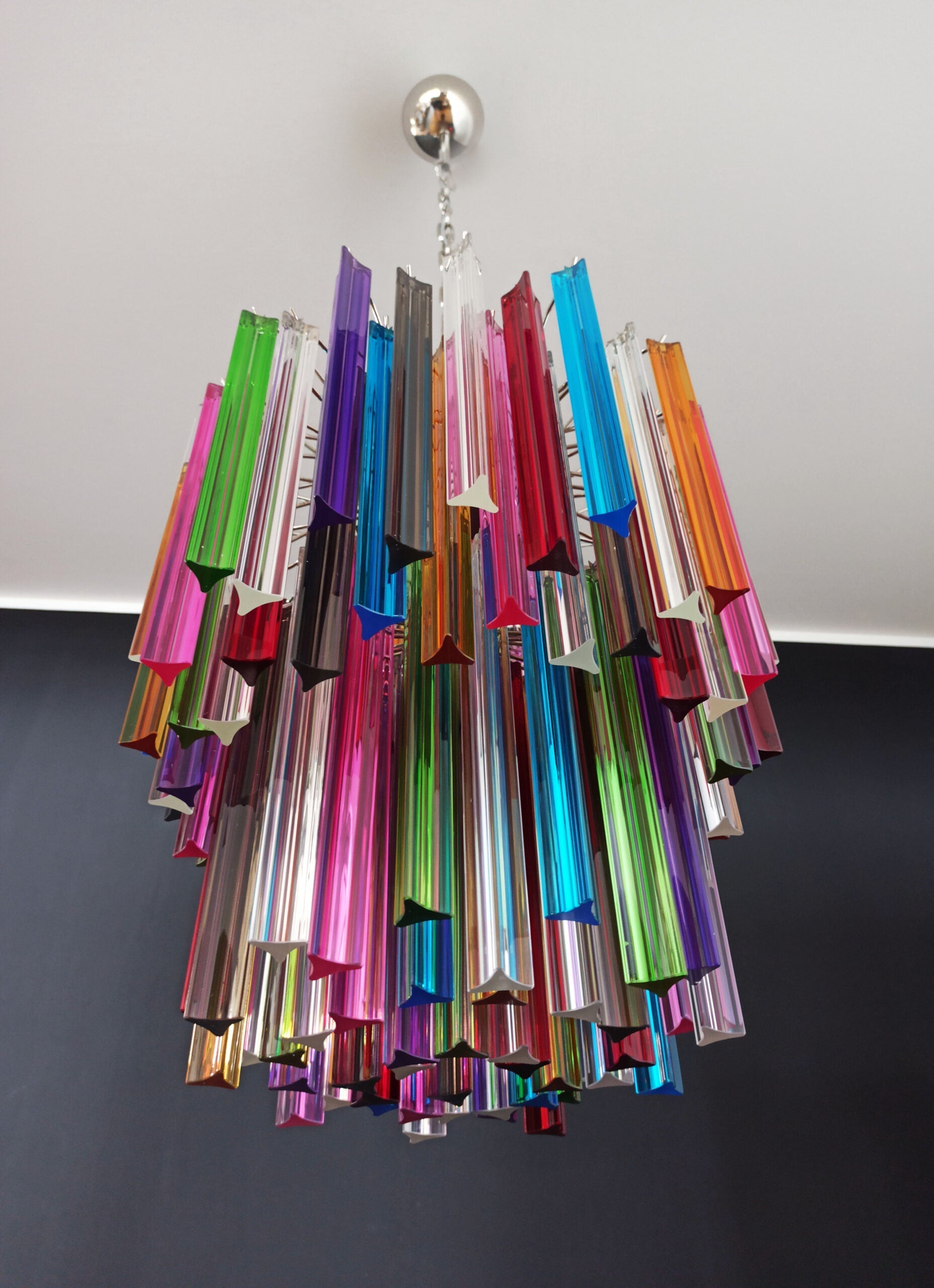 Murano Chandelier 107 Multicolored Prism Glasses