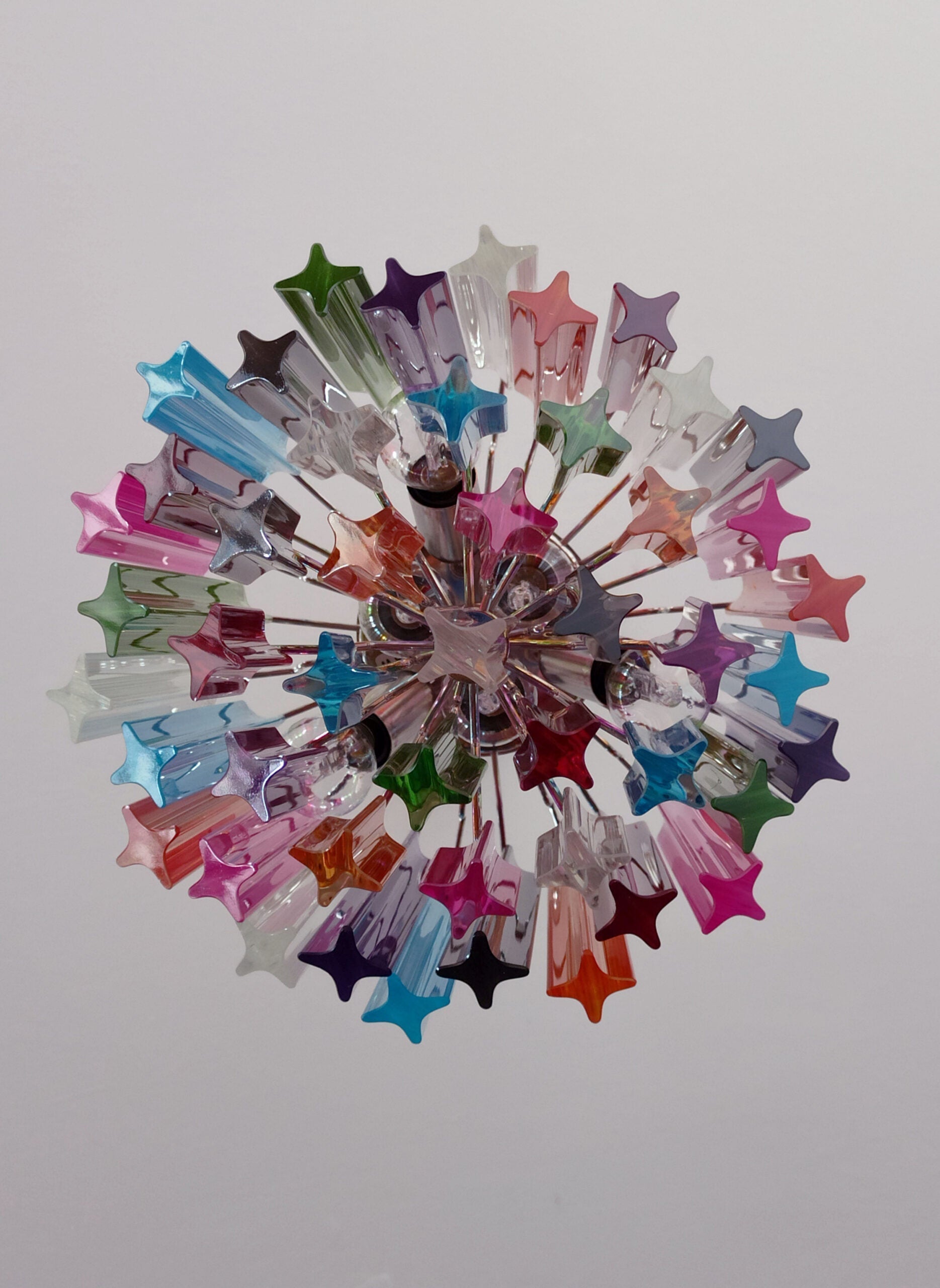 Murano Chandelier 47 Multicolored Prism Glasses