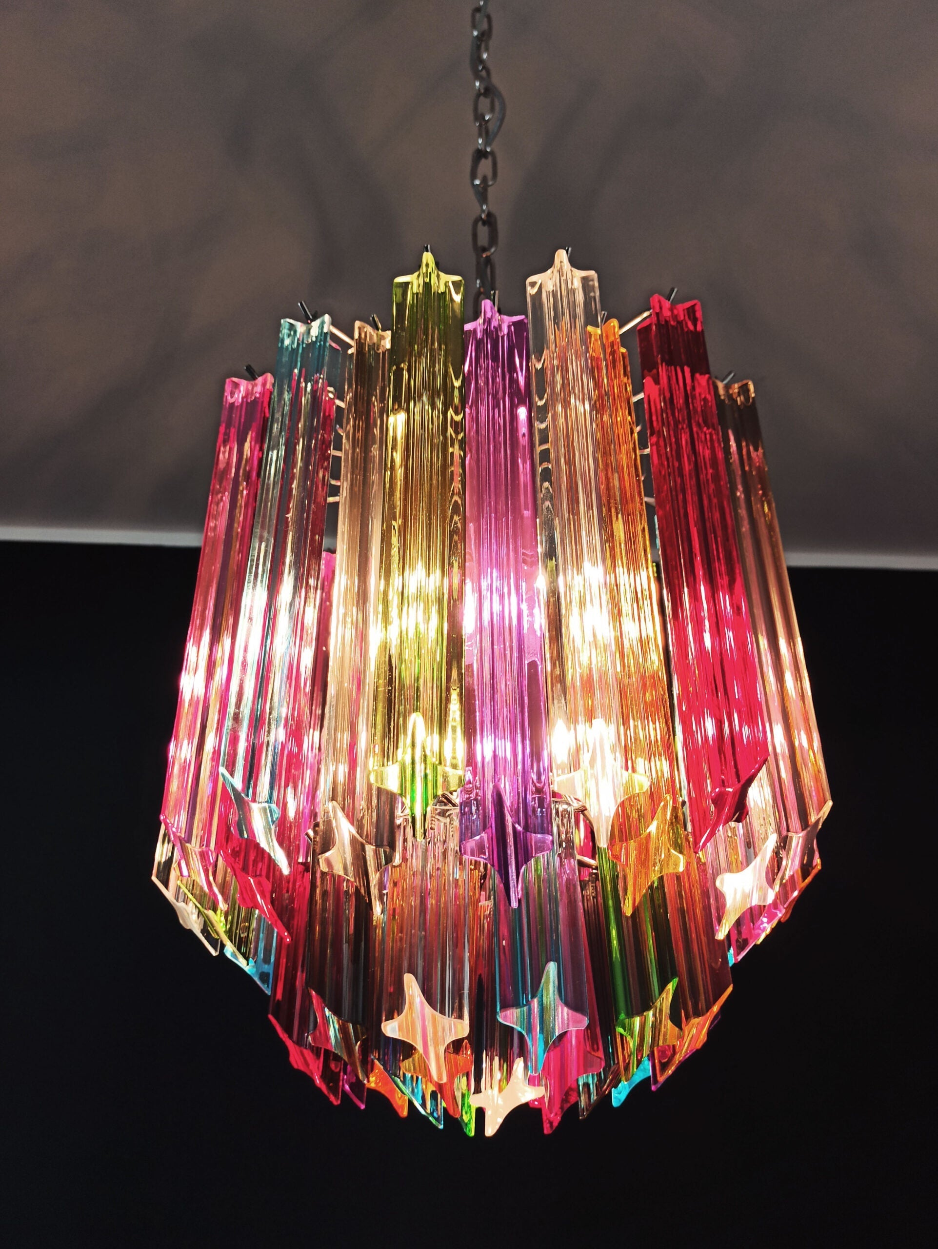 Murano Chandelier 47 Multicolored Prism Glasses