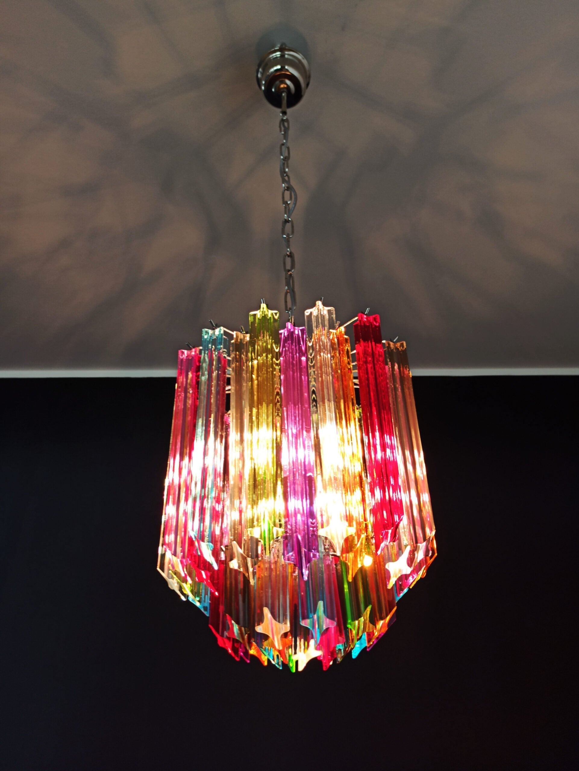 Murano Chandelier 47 Multicolored Prism Glasses