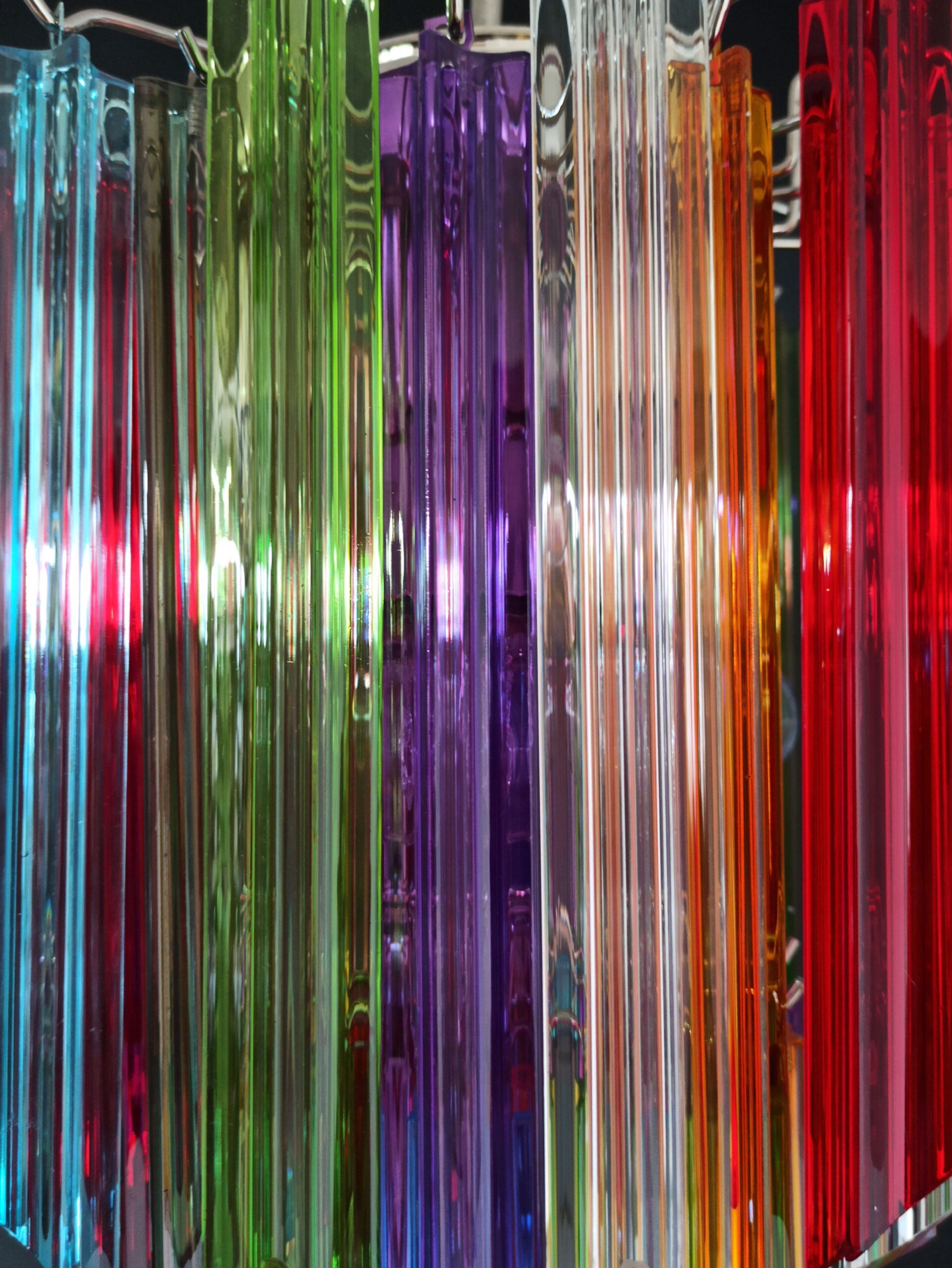 Murano Chandelier 47 Multicolored Prism Glasses