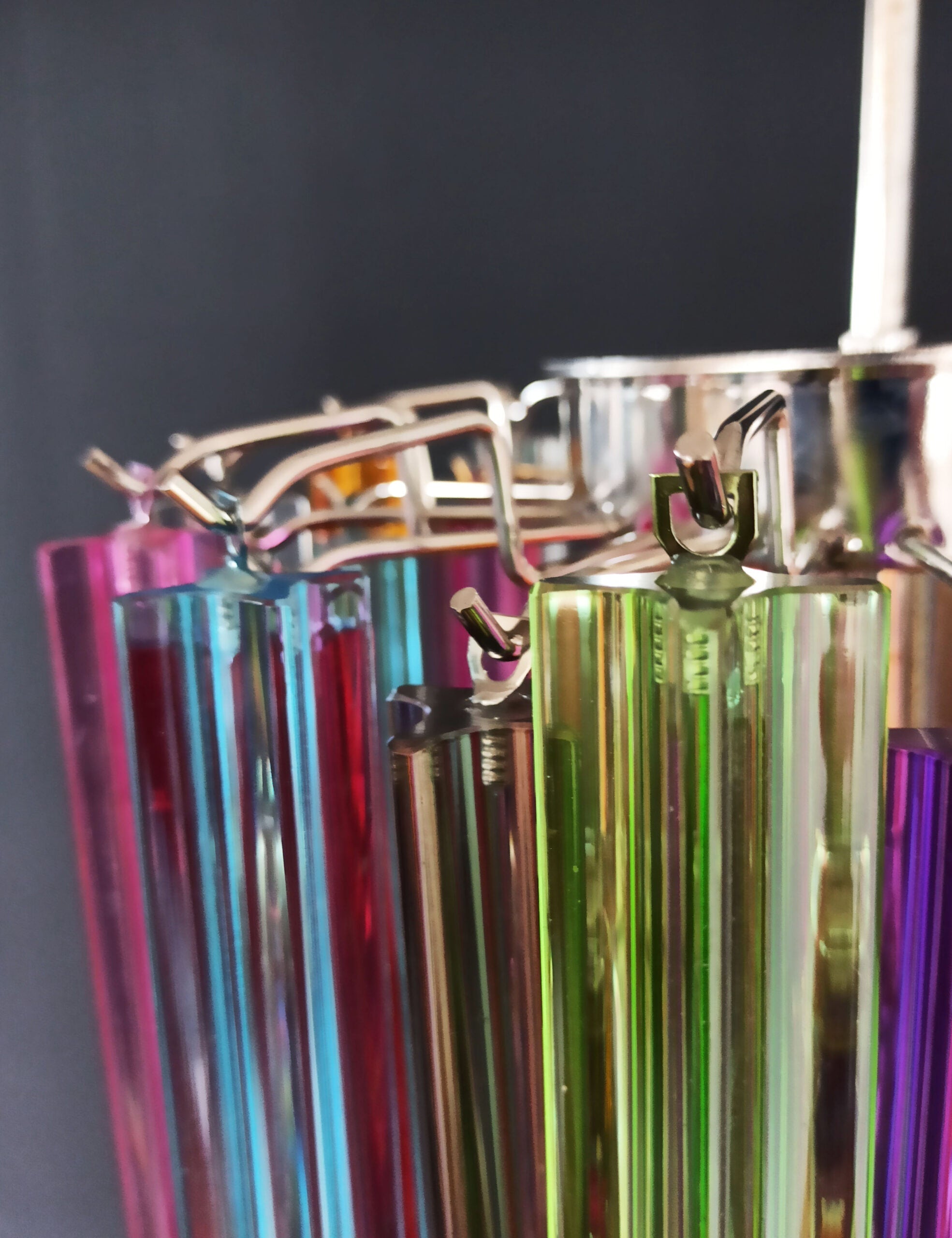 Murano Chandelier 47 Multicolored Prism Glasses