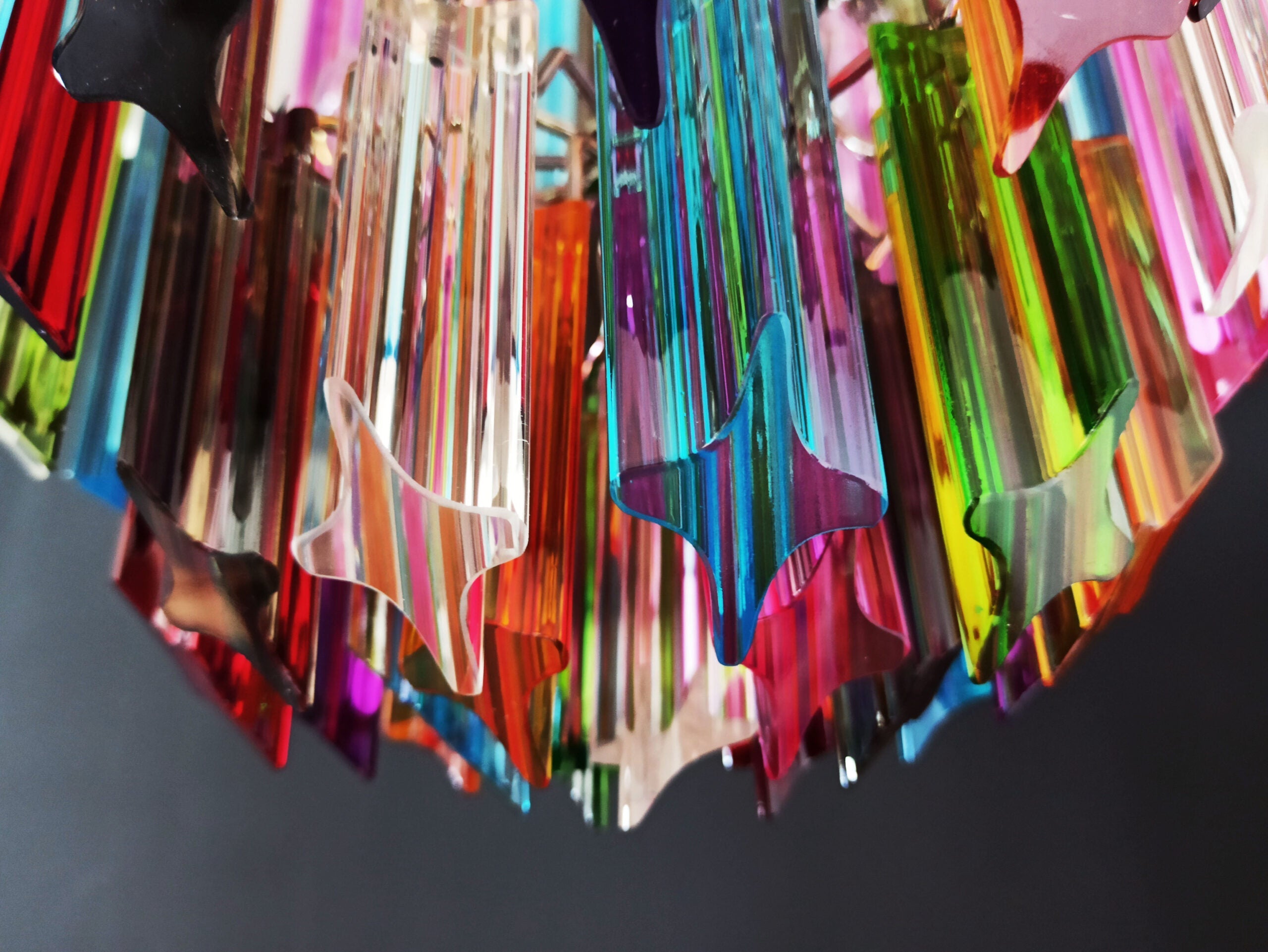 Murano Chandelier 47 Multicolored Prism Glasses
